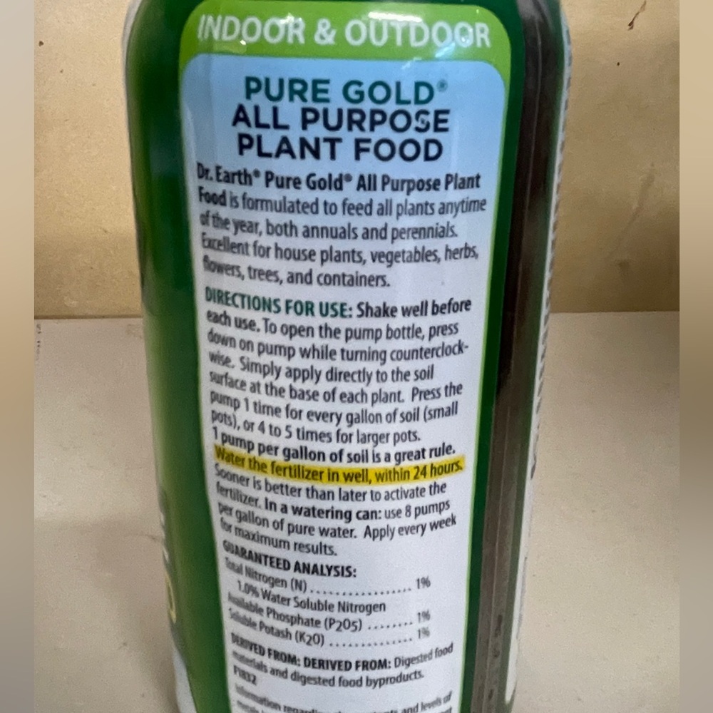 All Purpose Plant Food / Fertilizer - Dr. Earth - Picture 5 of 6